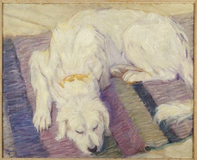 Slapende hond door Franz Marc