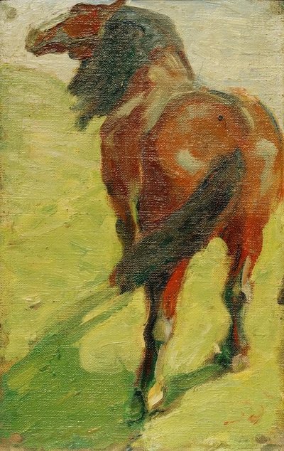 Studie van een paard door Franz Marc