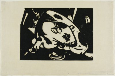 De Stier door Franz Marc