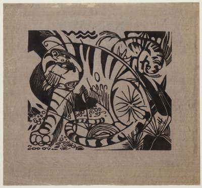 Tijger door Franz Marc