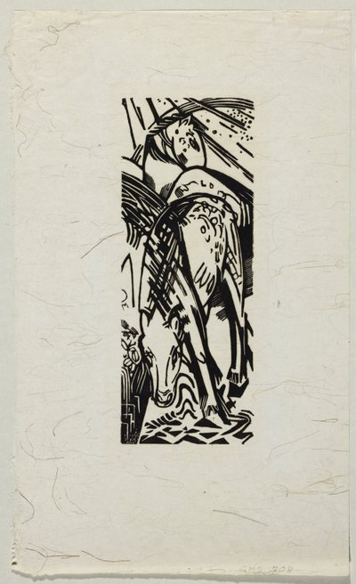 Drinkend paard door Franz Marc