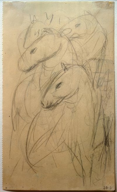 De Toren van Blauwe Paarden door Franz Marc