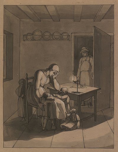 Lienhard en Gertrud door Franz Pforr