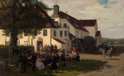 De kasteeltaverne in Alt-Schleißheim door Franz Quaglio