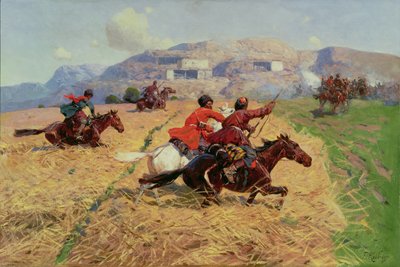 Onbekend schilderij door Franz Roubaud