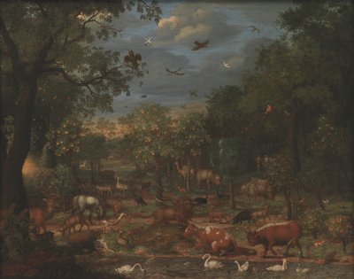 Paradijs voor de Val van de Mens door Franz Rösel von Rosenhof
