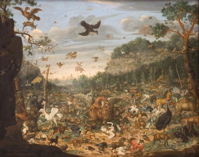 De aarde na de val van de mens door Franz Rösel von Rosenhof