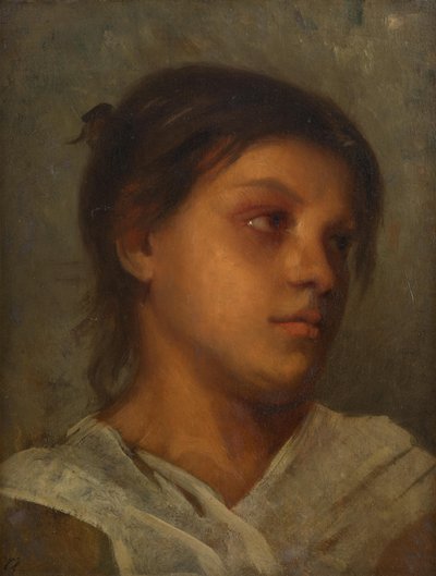 Portret van een meisje door Franz Rumpler