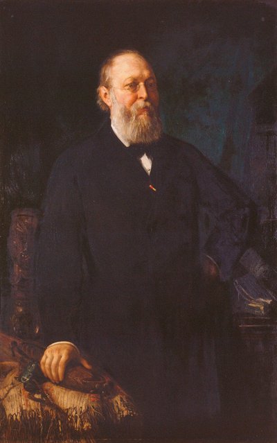 Ferdinand Freiherr von Hochstetter door Franz Rumpler