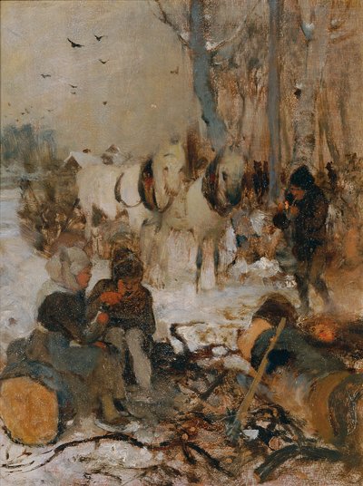 Winter door Franz Rumpler