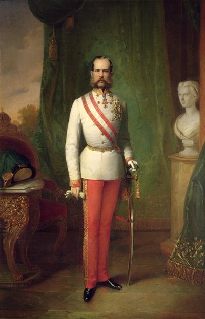 Franz Joseph I, Keizer van Oostenrijk en Koning van Hongarije (1830-1916) door Franz Russ