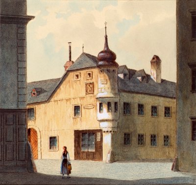 Het oude huis aan de Neubau in Wenen door Franz Sager