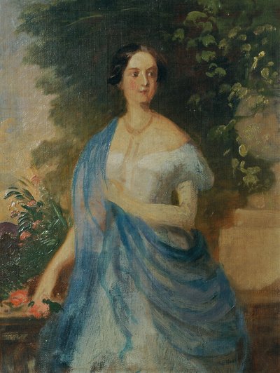 Clothilde Prinses Dietrichstein door Franz Schrotzberg