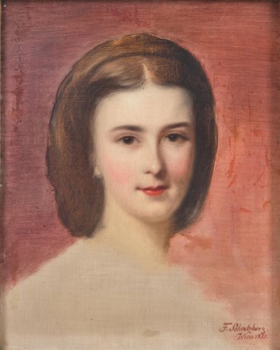Portret van Elisabeth van Beieren door Franz Schrotzberg