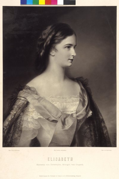 Koningin van Hongarije Elisabeth Keizerin van Oostenrijk door Franz Schrotzberg