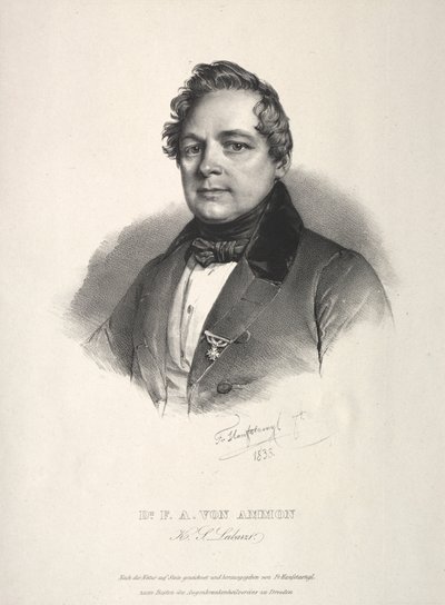 Dr. Friedrich August von Ammon door Franz Seraph Hanfstaengl