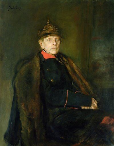 Generaal Veldmaarschalk Helmuth Graf von Moltke (1800-91), 1890 door Franz Seraph von Lenbach