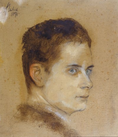 Maximilian Harden (1861-1927) door Franz Seraph von Lenbach