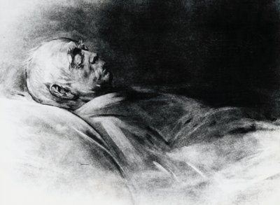 Otto von Bismarck (1815-1898) op zijn sterfbed door Franz Seraph von Lenbach