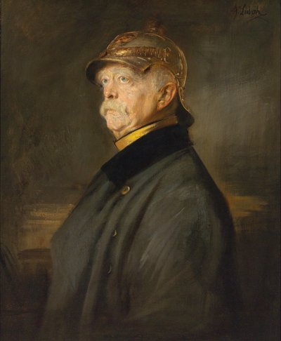 Portret van Otto von Bismarck door Franz Seraph von Lenbach