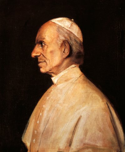 Portret van Paus Leo XIII door Franz Seraph von Lenbach