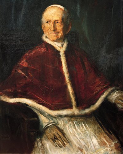 Portret van paus Leo XIII door Franz Seraph von Lenbach