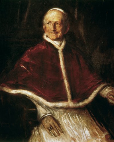 Portret van paus Leo XIII door Franz Seraph von Lenbach