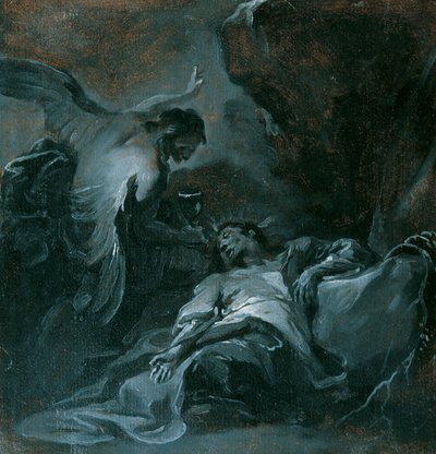 Christus op de Olijfberg (II) door Franz Sigrist d. Ä.