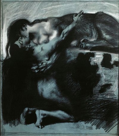 Kus van een Sfinx door Franz Stuck Ritter von