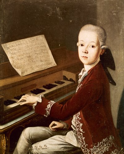 Wolfgang Amadeus Mozart, 1768 door Franz Thaddaus Helbling