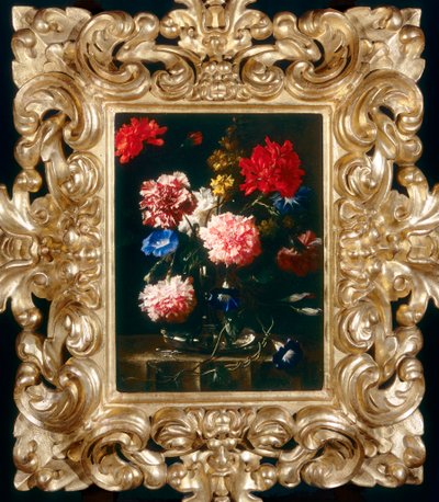 Stilleven met bloemen in een glazen vaas door Franz Werner Tamm