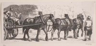 Londense brouwersknechten door Franz Wilhelm Obermann