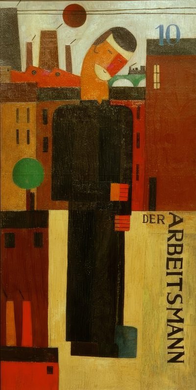 De arbeider door Franz Wilhelm Seiwert