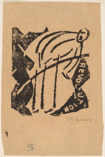 Revolutie door Franz Wilhelm Seiwert