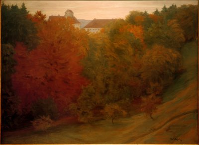 Uitzicht op kasteel Seefeld door Franz Wilhelm Voigt
