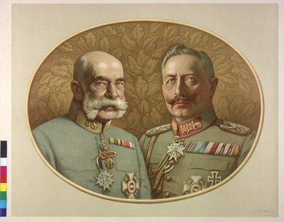 Keizer van Oostenrijk en Wilhelm II Frans Jozef I door Franz Wurbel