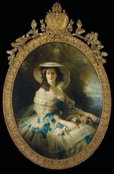 Portret van keizerin Eugenie door Franz Xaver (studio of) Winterhalter
