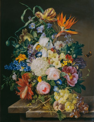 Bloemenstuk door Franz Xaver Petter