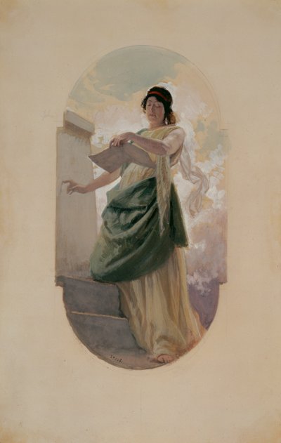 Het epigram, een studie, 1890 door Franz Xaver Simm