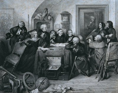 De testamentopening door Franz Xaver Stöber
