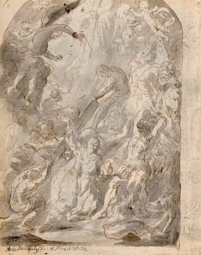 Martelaarschap van de heilige Judas Thaddeüs door Franz Xaver Wagenschon