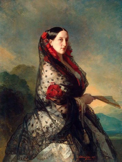 Grootvorstin Maria Nikolaevna van Rusland, 1857 door Franz Xaver Winterhalter