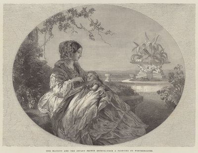 Hare Majesteit en de Jonge Prins Arthur door Franz Xaver Winterhalter