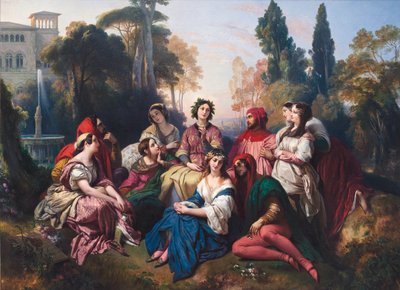 Het Decameron door Franz Xaver Winterhalter