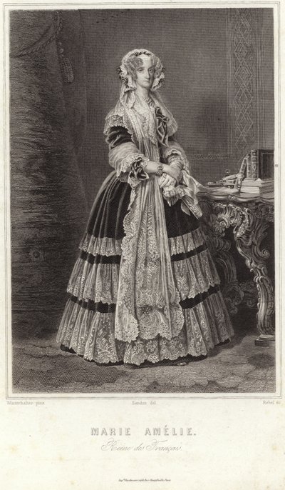 Maria Amalia van Napels en Sicilië door Franz Xaver Winterhalter