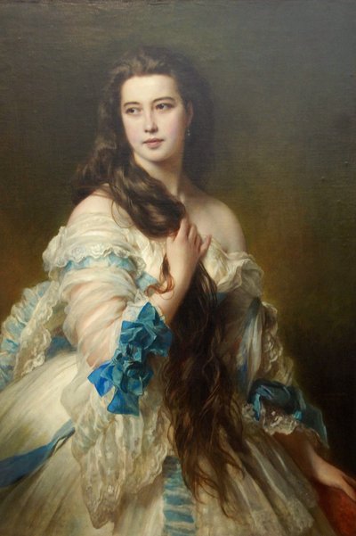 Nadezhda Nikolayevna Rimskaya-Korsakova née Purgold, ca. 1870 door Franz Xaver Winterhalter