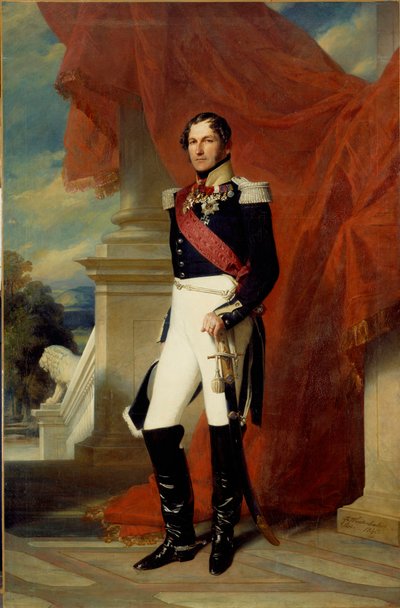 Portret van Leopold I (1790-1865), Koning der Belgen door Franz Xaver Winterhalter