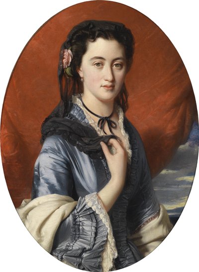 Portret van Gravin Varvara Musina-Pushkina 1832-1885, 1864 door Franz Xaver Winterhalter