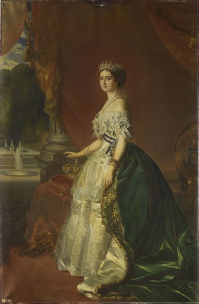 Portret van Eugénie de Montijo, keizerin van de Fransen door Franz Xaver Winterhalter