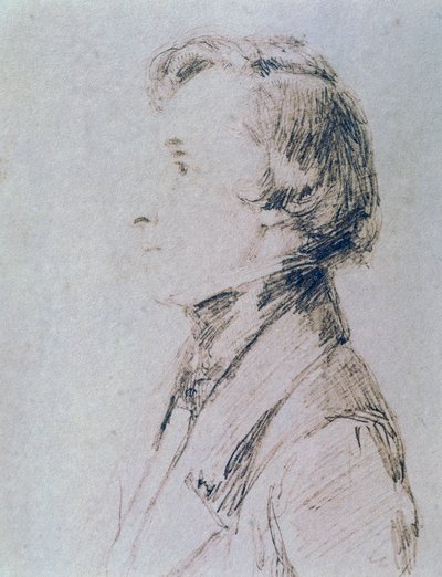 Portret van Frederic Chopin (Żelazowa Wola) door Franz Xaver Winterhalter
